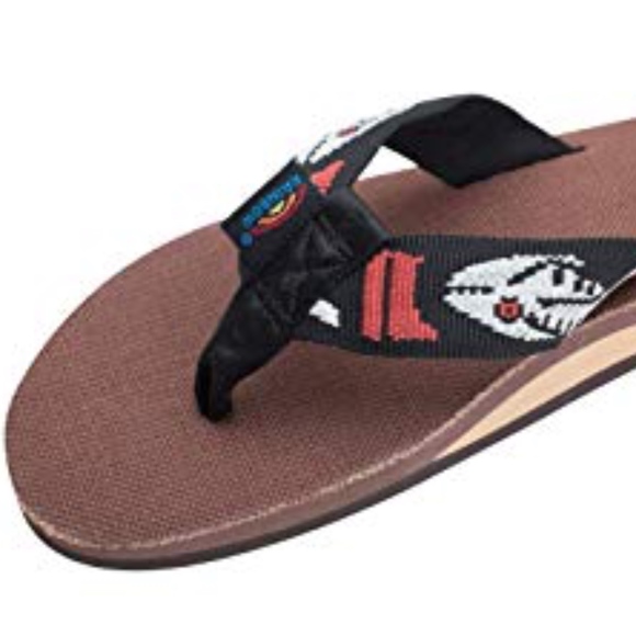 rainbow hemp sandals